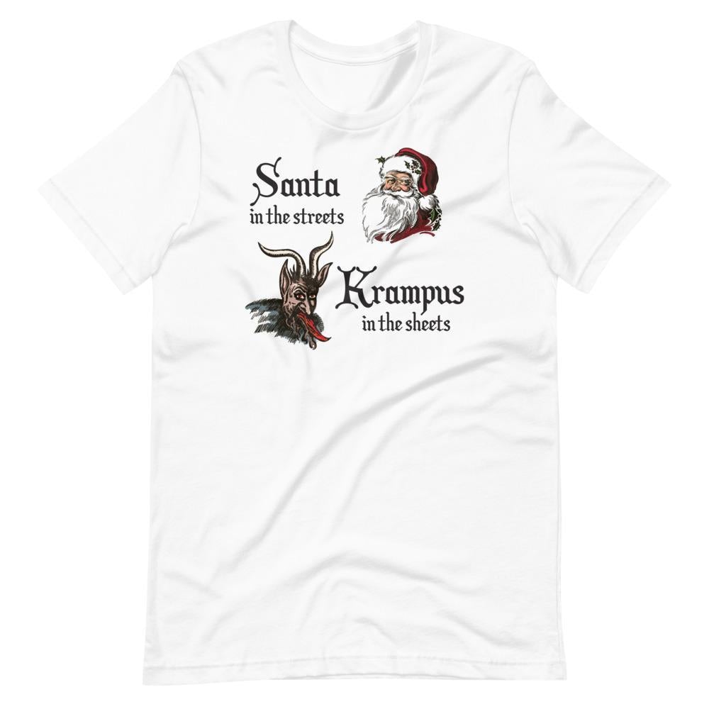 Santa in the Streets Krampus in the Sheets-T-Shirts-Swish Embassy