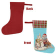 Santa's Little Helper (Sequin Christmas Stocking)-Christmas Stockings-Swish Embassy
