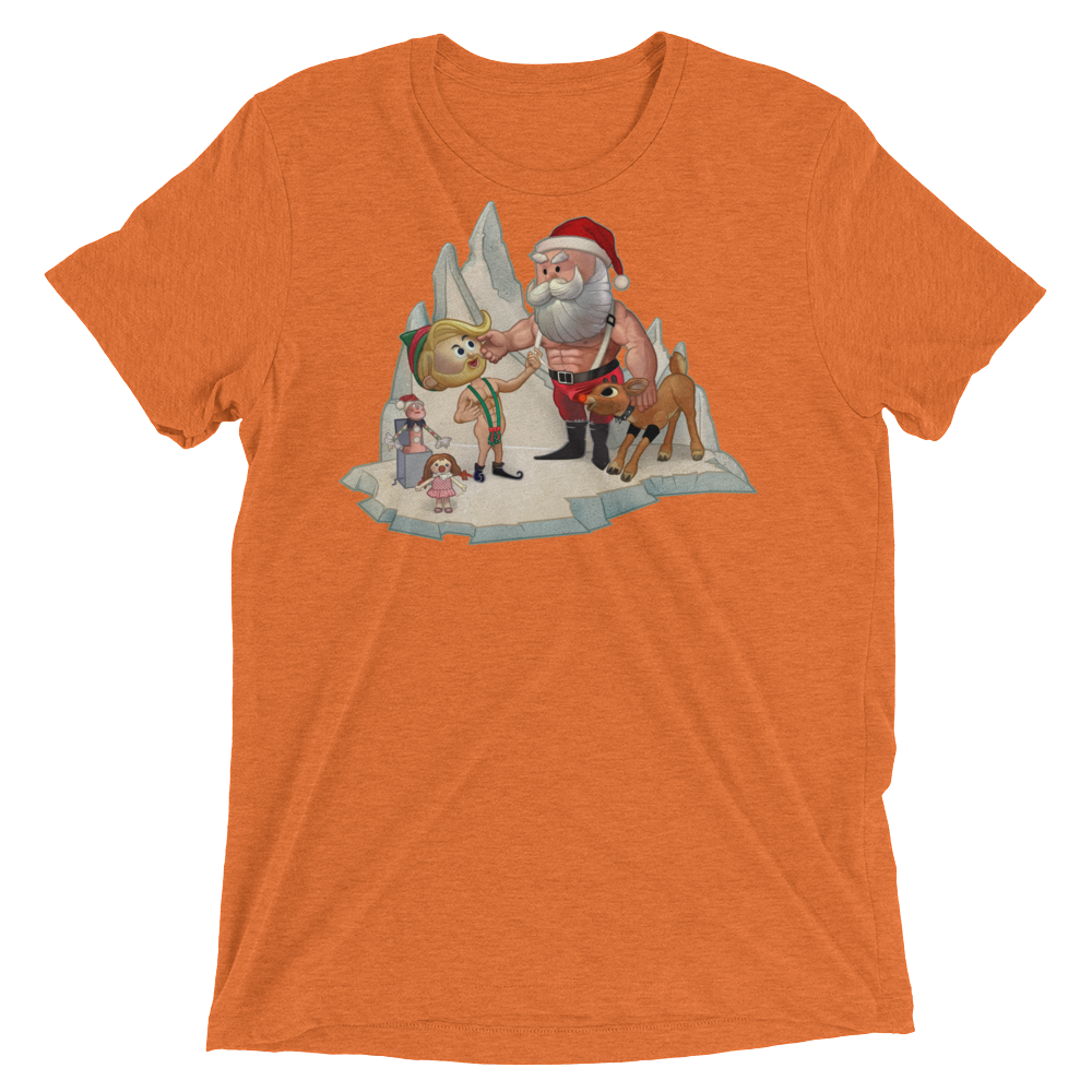 Santa's Little Helper (Triblend)-Triblend T-Shirt-Swish Embassy