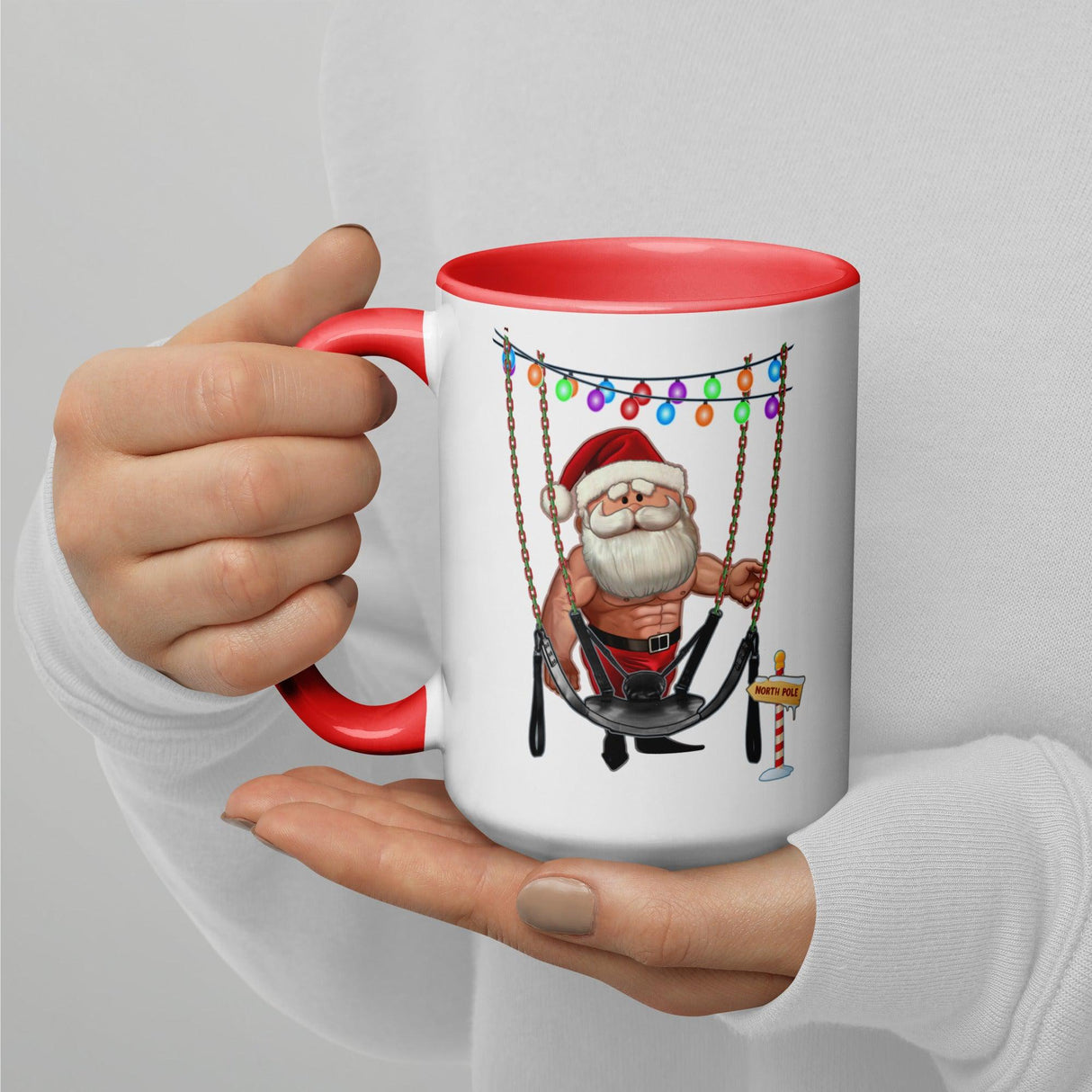 Santa's Swing (Christmas Mugs)-Mugs-Swish Embassy