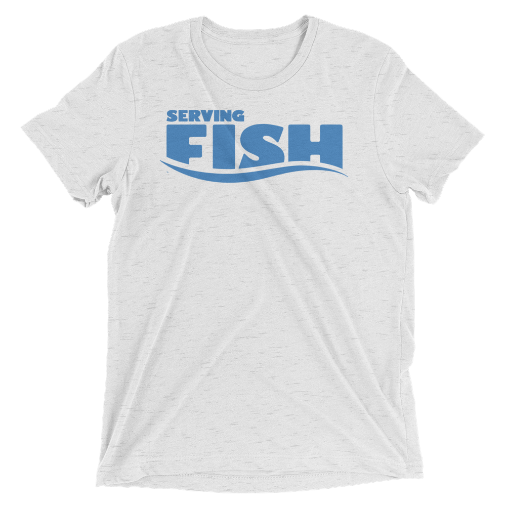 Serving Fish (Triblend)-Triblend T-Shirt-Swish Embassy