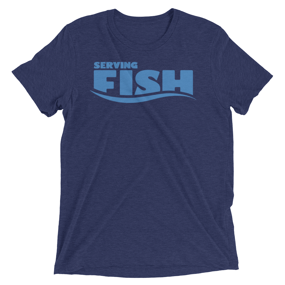 Serving Fish (Triblend)-Triblend T-Shirt-Swish Embassy