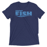 Serving Fish (Triblend)-Triblend T-Shirt-Swish Embassy