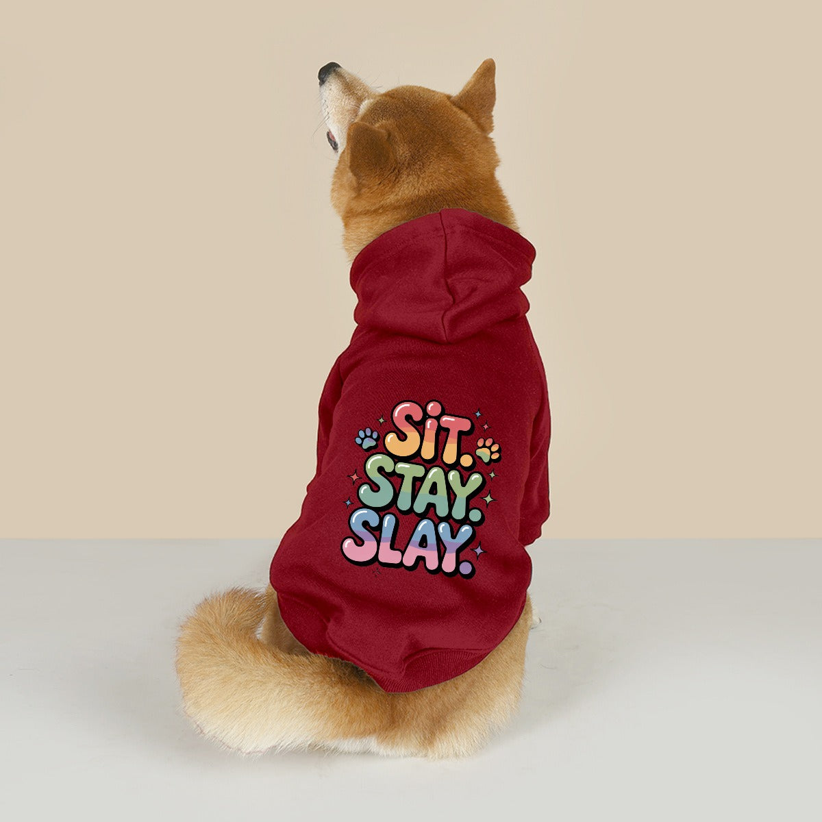 Sit Stay Slay (Pet Hoodie)-Pet Hoodie-Swish Embassy