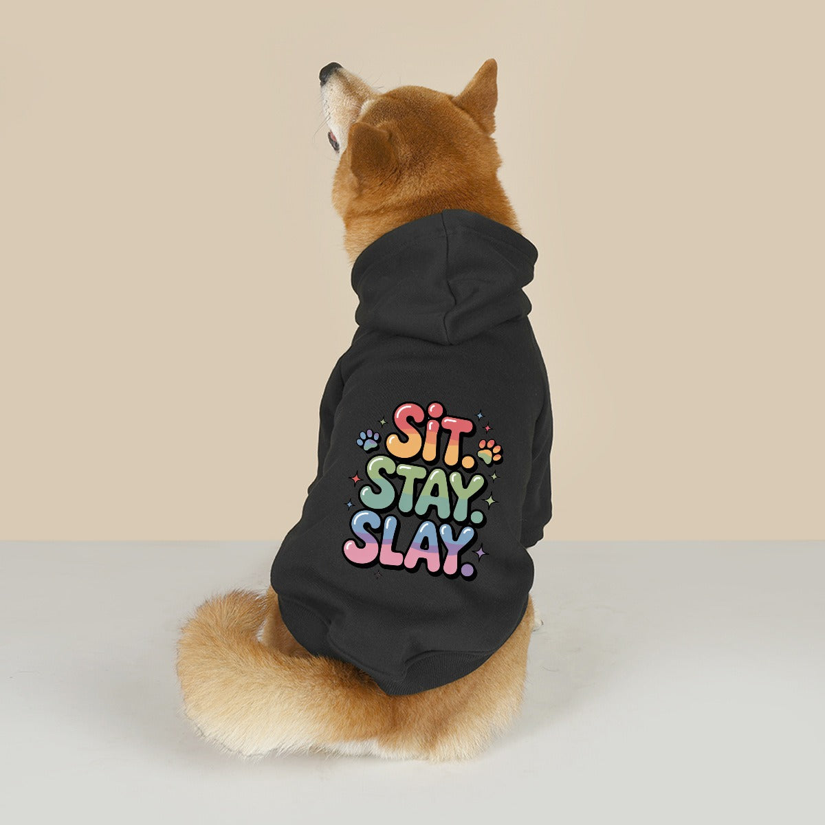 Sit Stay Slay (Pet Hoodie)-Pet Hoodie-Swish Embassy