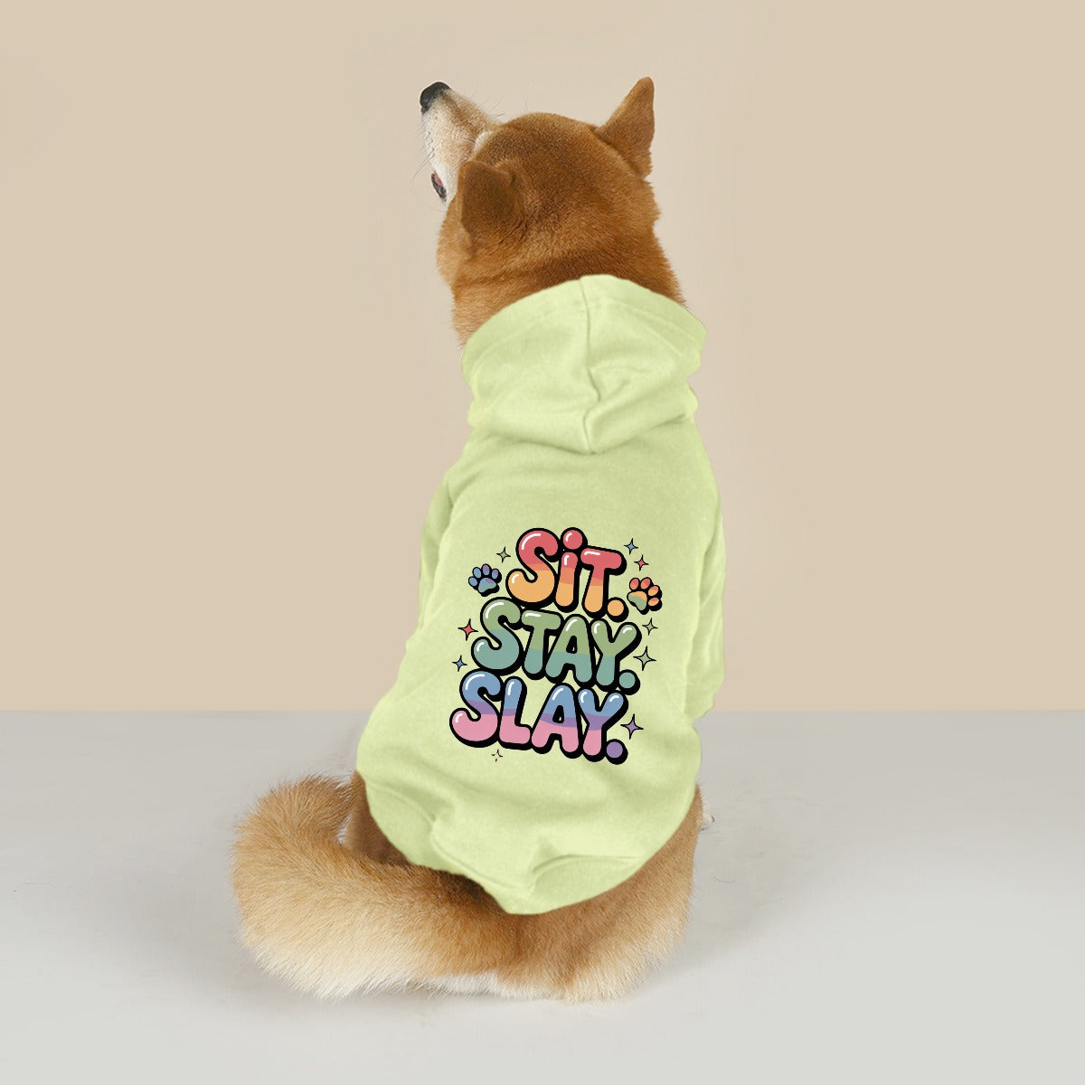 Sit Stay Slay (Pet Hoodie)-Pet Hoodie-Swish Embassy