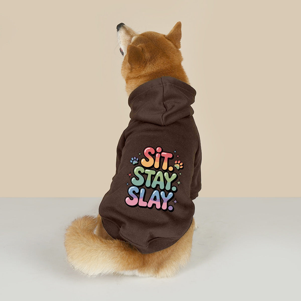 Sit Stay Slay (Pet Hoodie)-Pet Hoodie-Swish Embassy