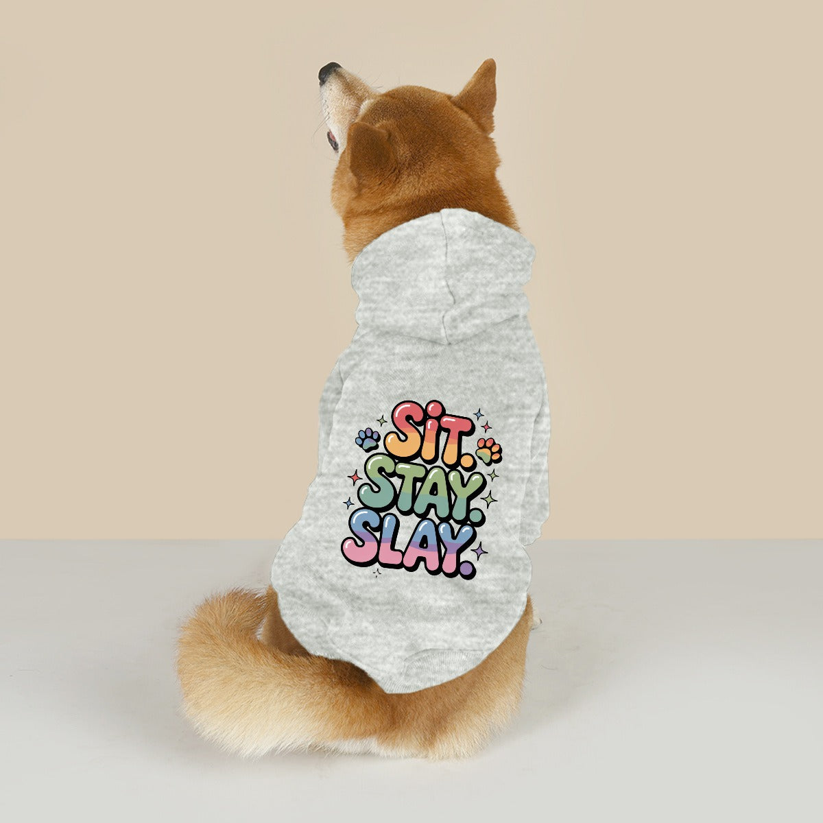 Sit Stay Slay (Pet Hoodie)-Pet Hoodie-Swish Embassy