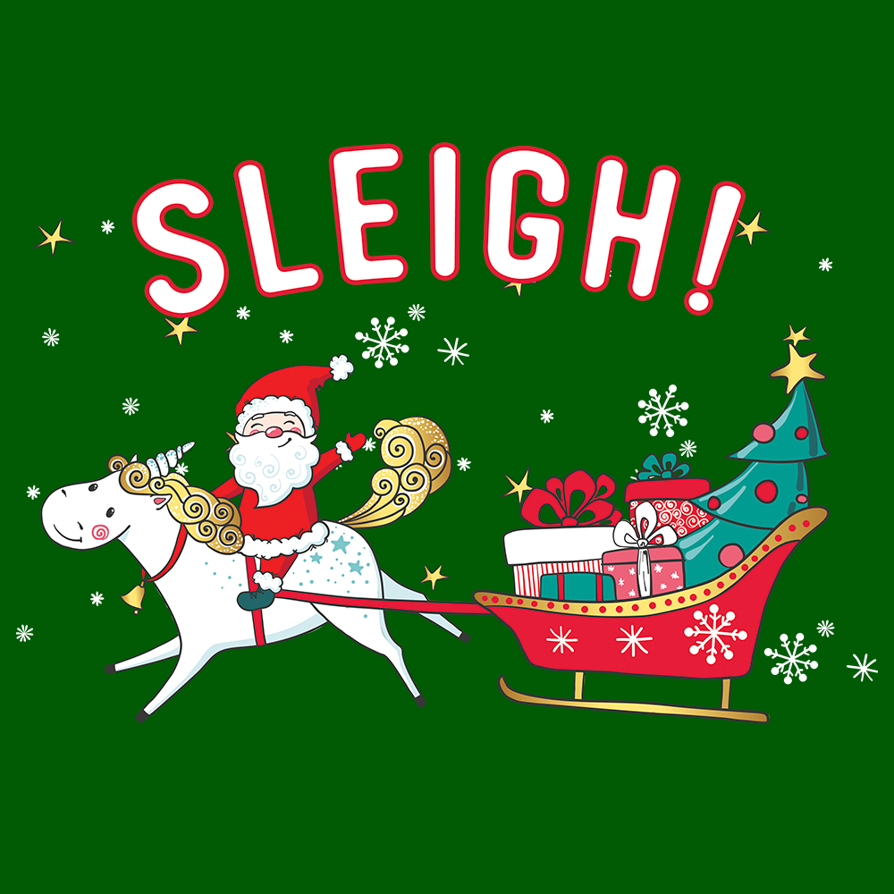 Sleigh-Christmas T-Shirts-Swish Embassy