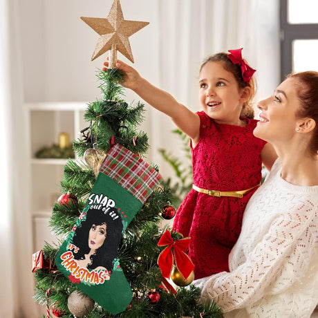 Snap out of Xmas (Sequin Christmas Stocking)-Christmas Stockings-Swish Embassy