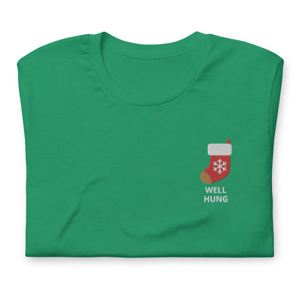 Stocking (Well Hung)-Christmas T-Shirts Embroidery-Swish Embassy