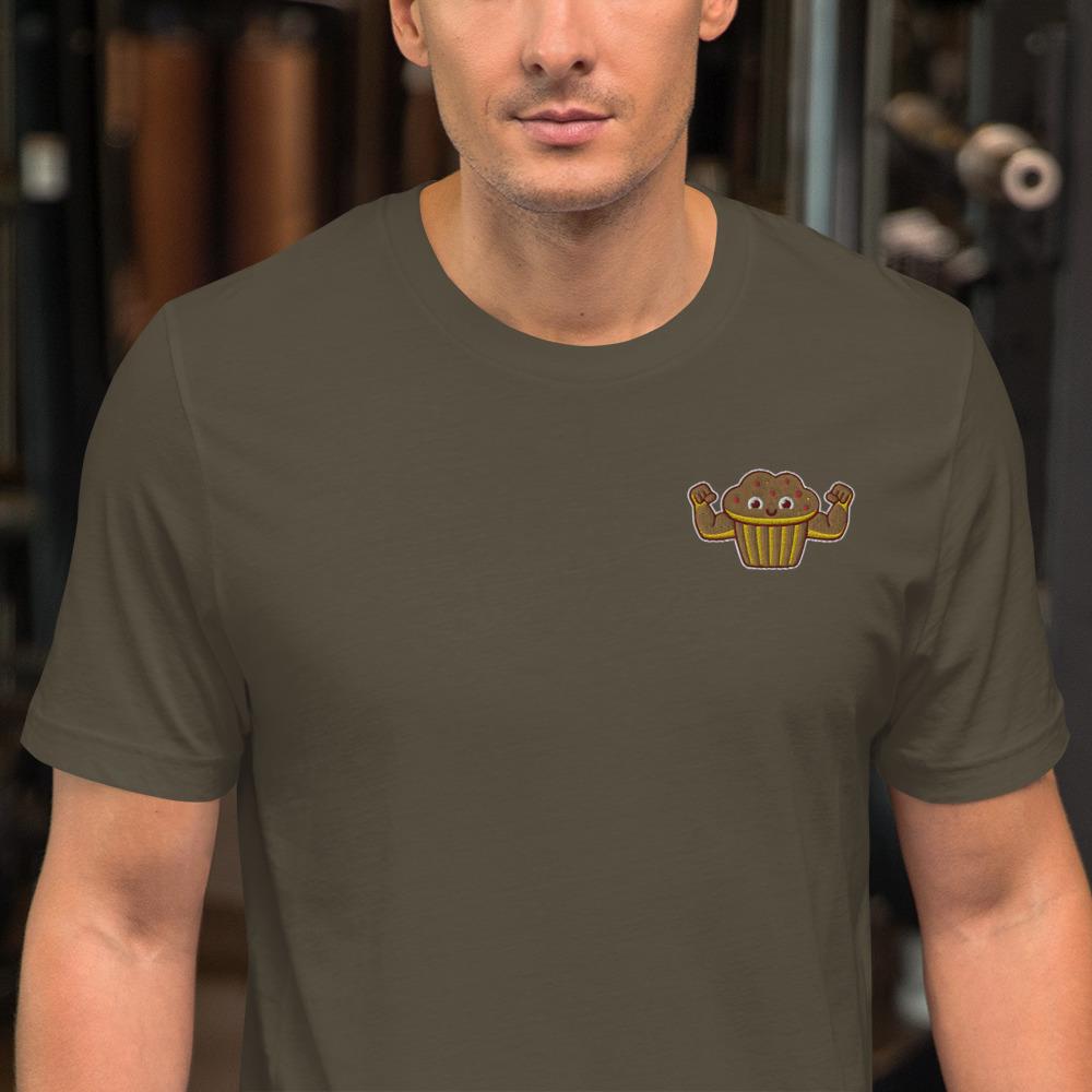 Stud Muffin (Embroidered)-Embroidered T-Shirts-Swish Embassy