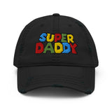 Super Daddy (Distressed Dad Hat)-Headwear-Swish Embassy