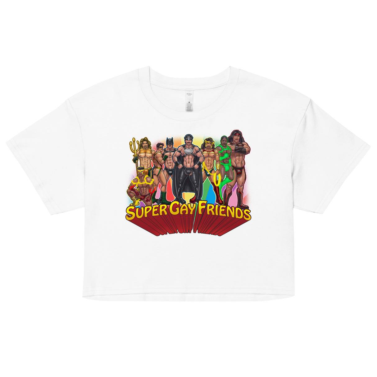 Supergay Friends (Crop Top)-Crop Top-Swish Embassy