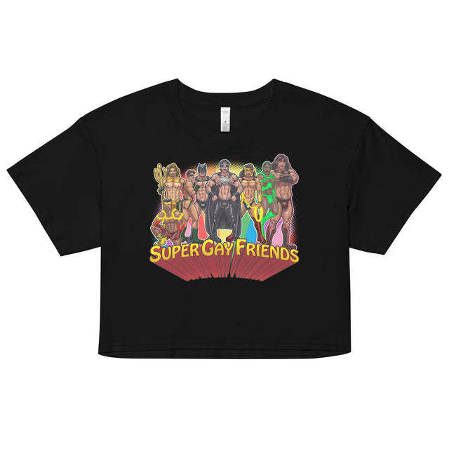 Supergay Friends (Crop Top)-Crop Top-Swish Embassy