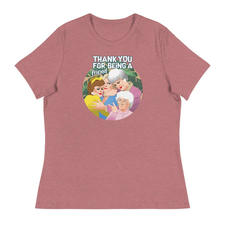 Thank You for Being a Friend (Women's Relaxed T-Shirt)-Women's T-Shirts-Swish Embassy