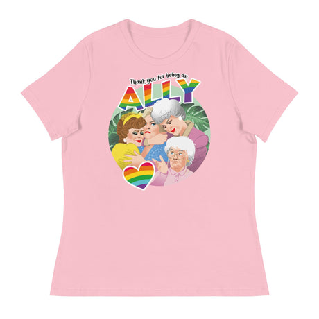 Thank You for Being an Ally (Women's Relaxed T-Shirt)-Women's T-Shirts-Swish Embassy