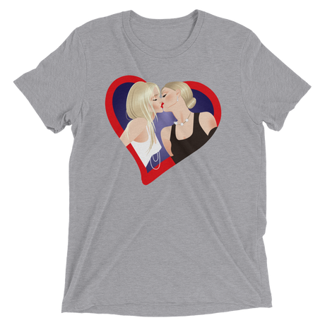 The Kiss (Triblend)-Triblend T-Shirt-Swish Embassy