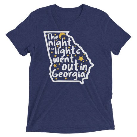 The Night the Lights Went Out in Georgia (Triblend)-Triblend T-Shirt-Swish Embassy