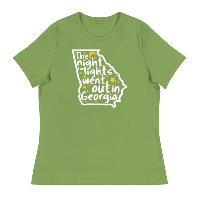 The Night the Lights Went out in Georgia (Women's Relaxed T-Shirt)-Women's T-Shirts-Swish Embassy