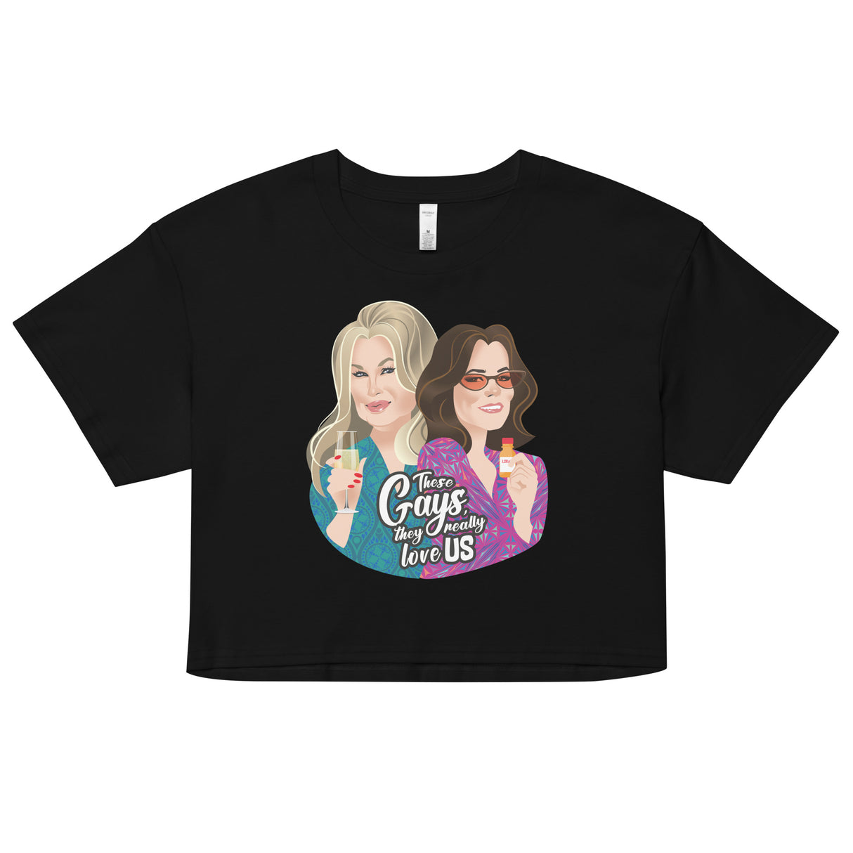 These Gays Love Us (Crop Top)-Crop Top-Swish Embassy