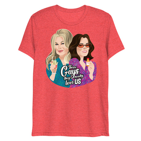 These Gays Love Us (Triblend)-Triblend T-Shirt-Swish Embassy