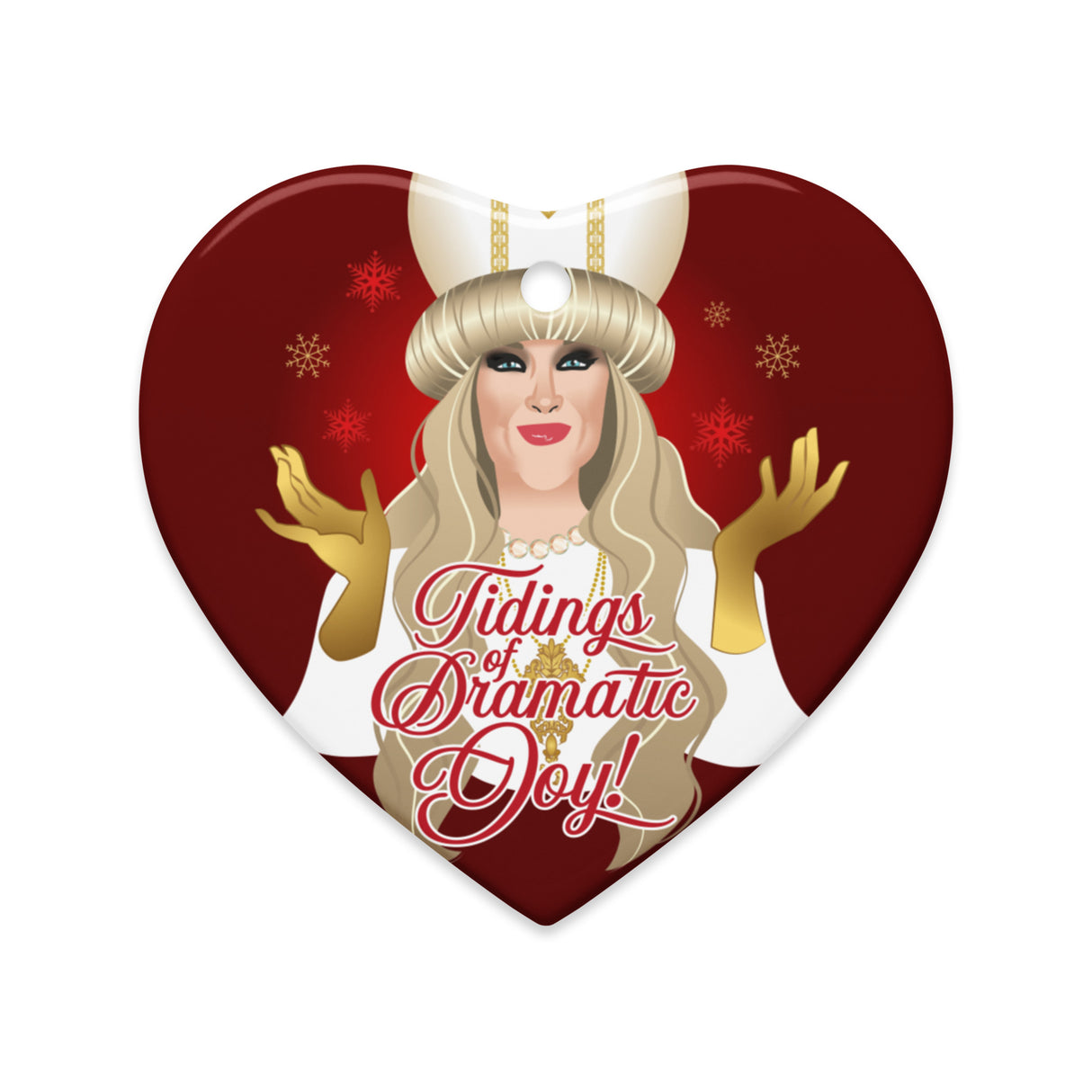 Tidings of Dramatic Joy (Ceramic Ornament)-Swish Embassy