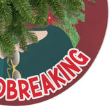 Tinsel for XMas (Tree Skirt)-Tree Skirts-Swish Embassy