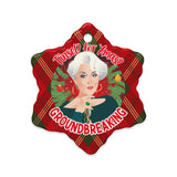 Tinsel for Xmas? Groundbreaking (Ceramic Ornament)-Swish Embassy