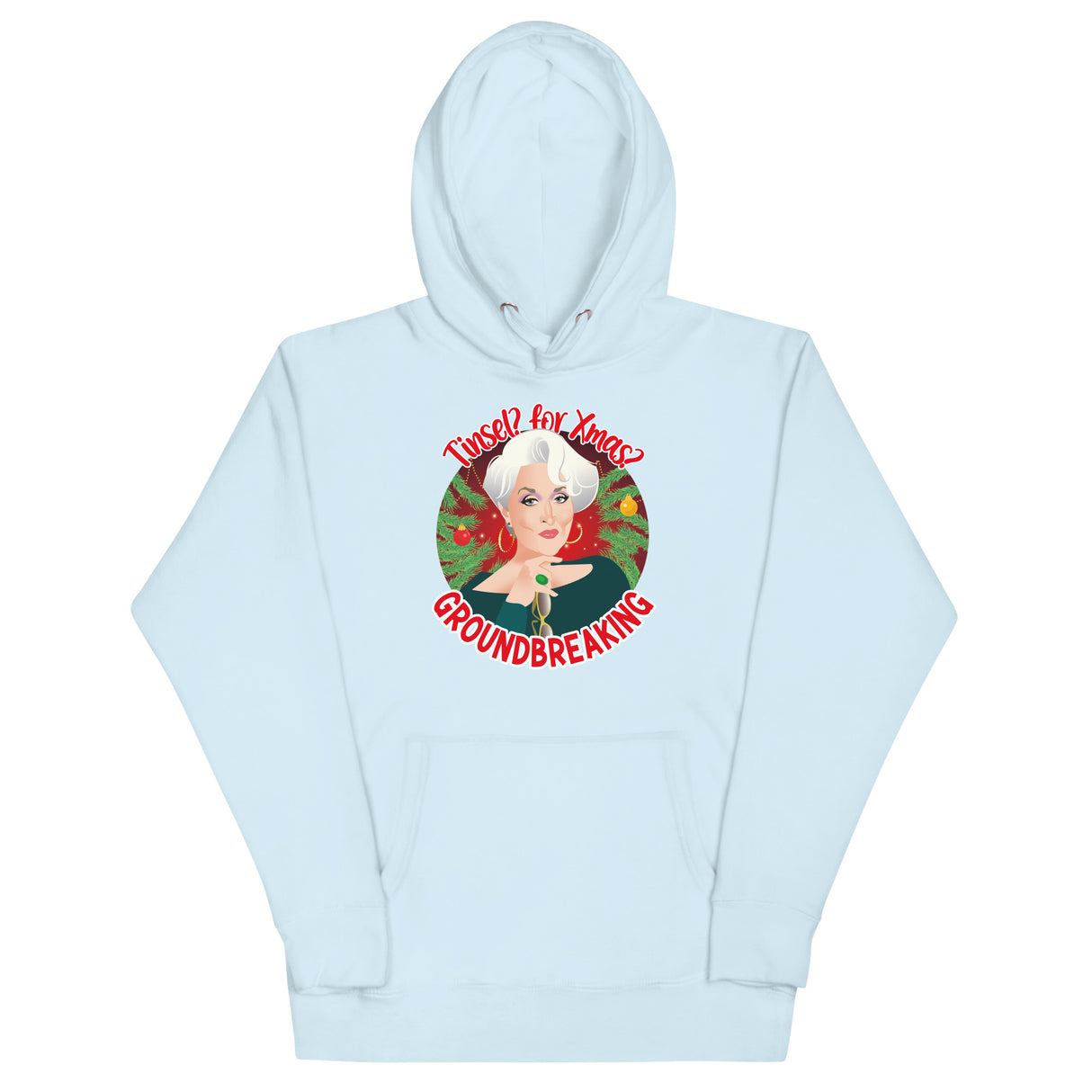 Tinsel for Xmas? Groundbreaking (Hoodie)-Christmas Hoodies-Swish Embassy