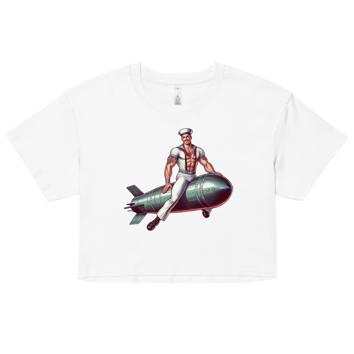 Torpedo Away (Crop Top)-Crop Top-Swish Embassy