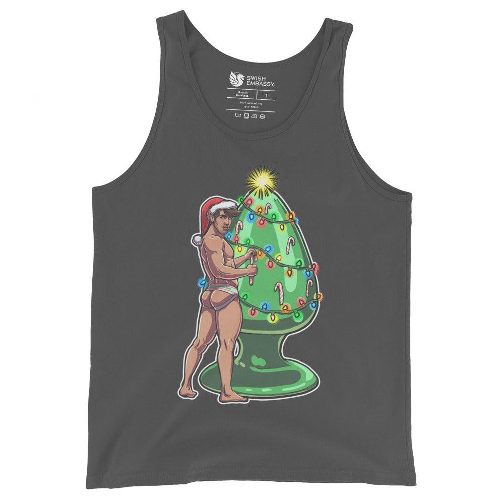 Trim the Rear (Tank Top)-Christmas Tanks-Swish Embassy