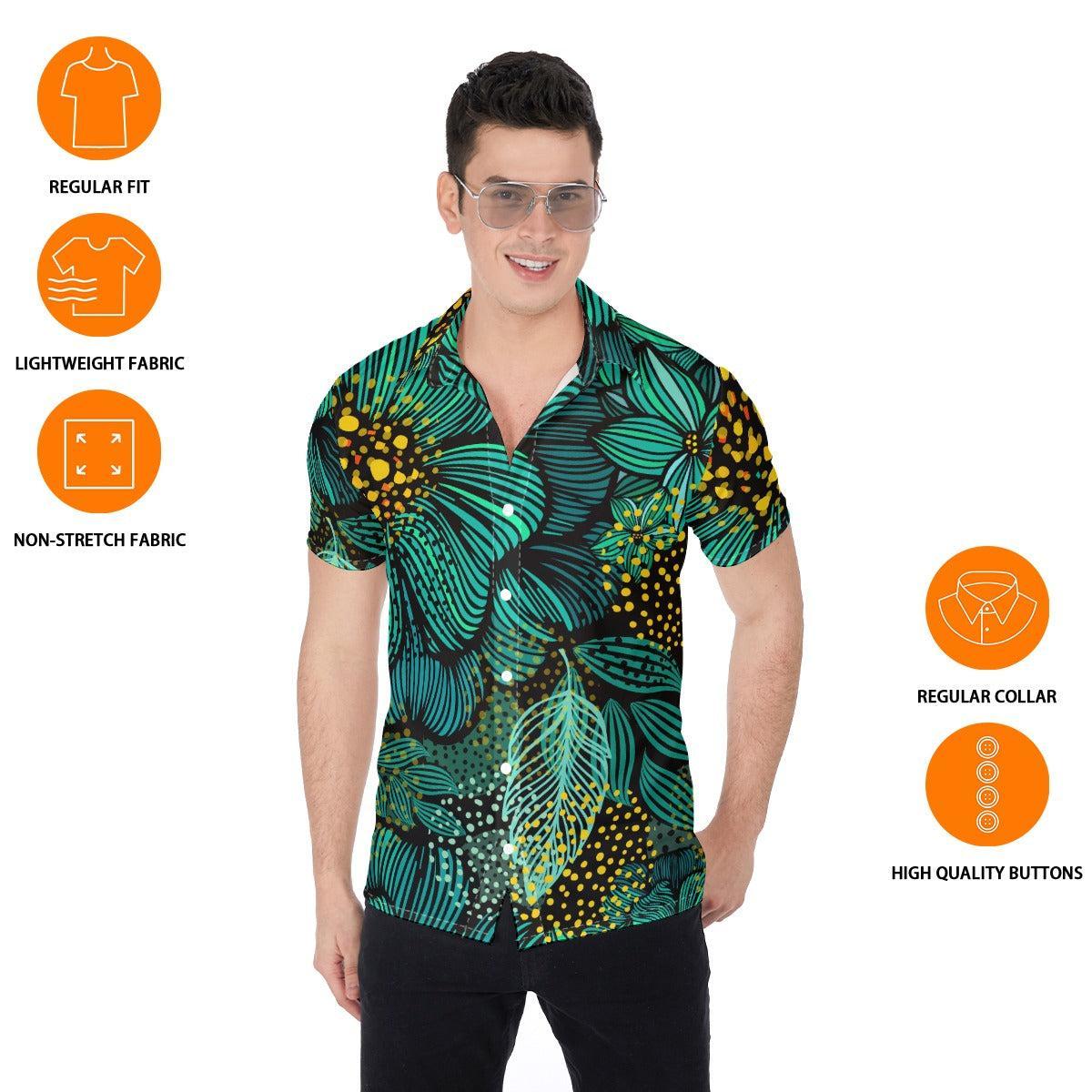 Turquoise (Button Shirt)-Button Shirt-Swish Embassy