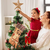 Unwrapping (Sequin Christmas Stocking)-Christmas Stockings-Swish Embassy