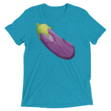 Veiny Eggplant Emoji (Triblend)-Triblend T-Shirt-Swish Embassy