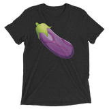 Veiny Eggplant Emoji (Triblend)-Triblend T-Shirt-Swish Embassy