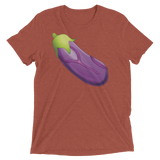 Veiny Eggplant Emoji (Triblend)-Triblend T-Shirt-Swish Embassy