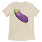 Veiny Eggplant Emoji (Triblend)-Triblend T-Shirt-Swish Embassy