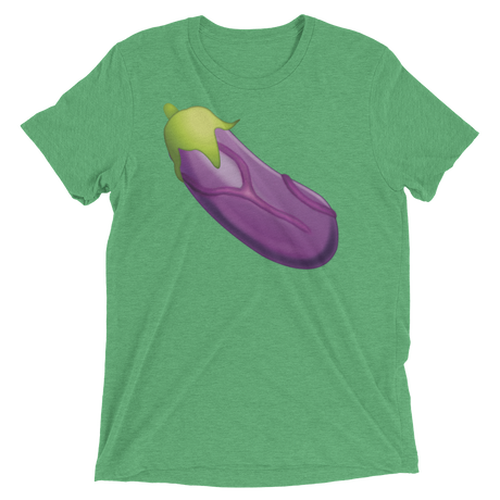 Veiny Eggplant Emoji (Triblend)-Triblend T-Shirt-Swish Embassy