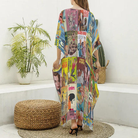 Vintage Pulp (Kaftan)-Kaftan-Swish Embassy