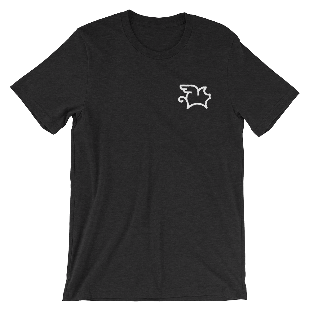 When Pigs Fly (Embroidered T-Shirt)-Embroidered T-Shirts-Swish Embassy