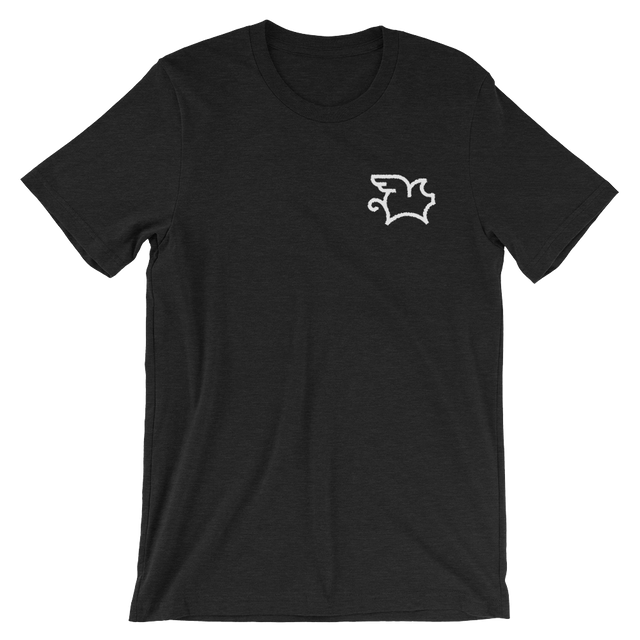 When Pigs Fly (Embroidered T-Shirt)-Embroidered T-Shirts-Swish Embassy