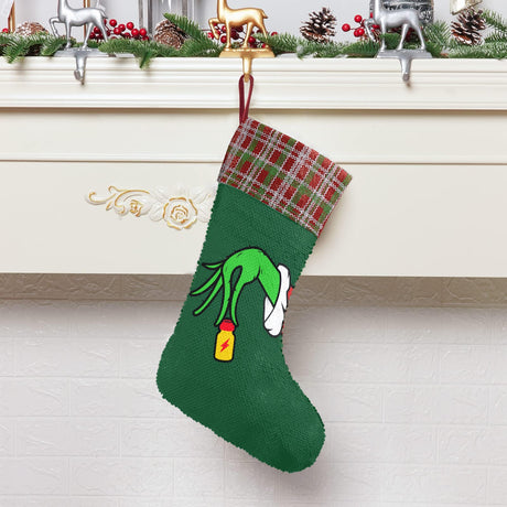 Whiff-Mas (Sequin Christmas Stocking)-Christmas Stockings-Swish Embassy