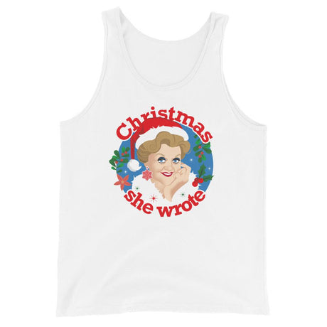 Xmas She Wrote (Tank Top)-Christmas Tanks-Swish Embassy