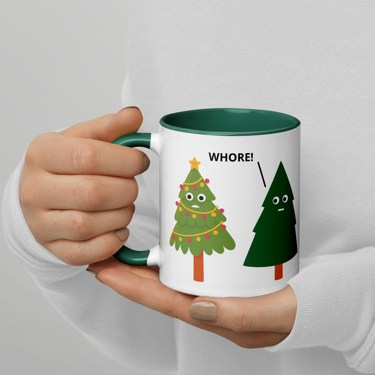 Xmas Tree Shade (Christmas Mugs)-Mugs-Swish Embassy