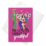 You've Never Looked so Youthful (Birthday Card)-Greeting Card-Swish Embassy