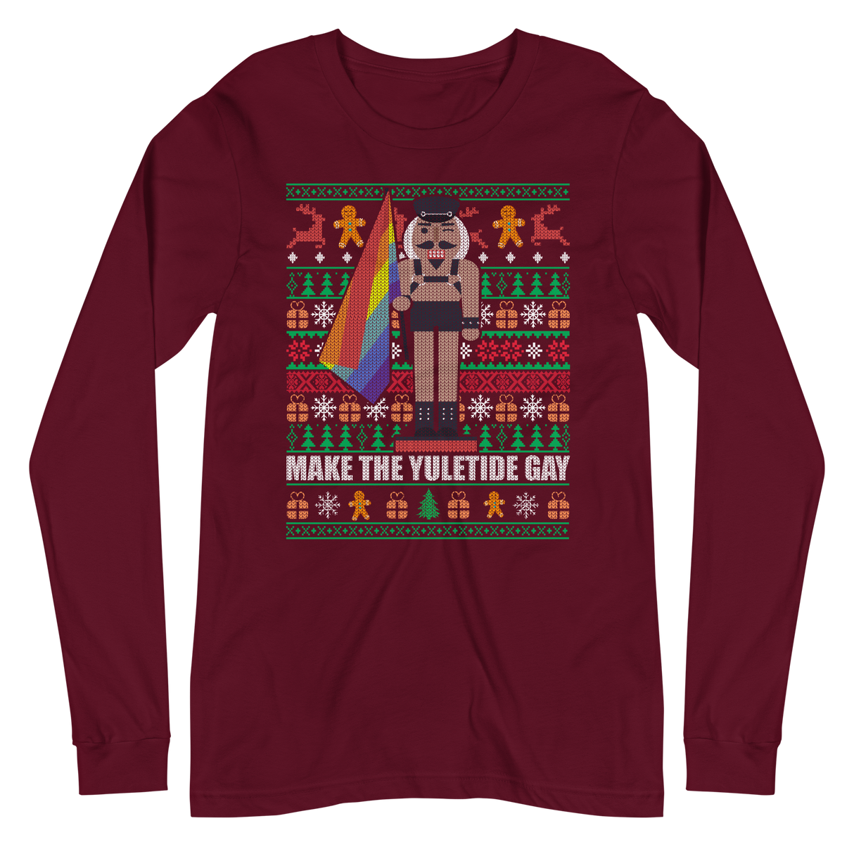 Yuletide Gay (Ugly Christmas)-Christmas T-Shirts-Swish Embassy