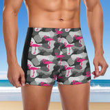 Battle Flamingo (Square Cut Trunks)