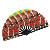 Rainbows and Rhythm (Folding Clack Fan)
