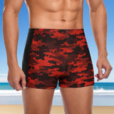 Red Camo (Square Cut Trunks)